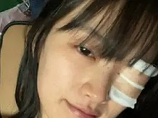 女優チョン・ウヒ、片目をガーゼで覆った姿に心配の声…「健康に気をつけて」