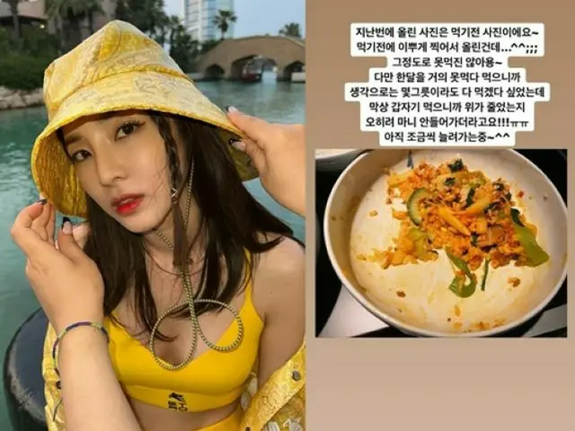 DARA（2NE1）、機内での“食べ残し議論”に釈明コメント「食べる前に撮った写真だったんだけど…」（画像提供:wowkorea）