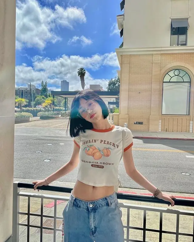 女優イ・ユビ、アメリカ旅行の写真を公開しファンから取り締まり“へそを守って”（画像提供:wowkorea）
