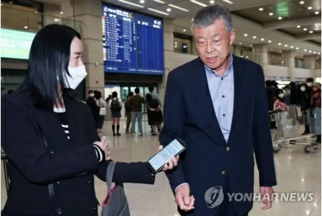 １日に韓国入りした劉暁明氏＝（聯合ニュース）
