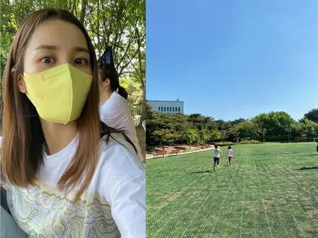 女優ハン・ヘジン、「こどもの日」に愛娘と公園へ…SNS上で近況を公開（画像提供:wowkorea）