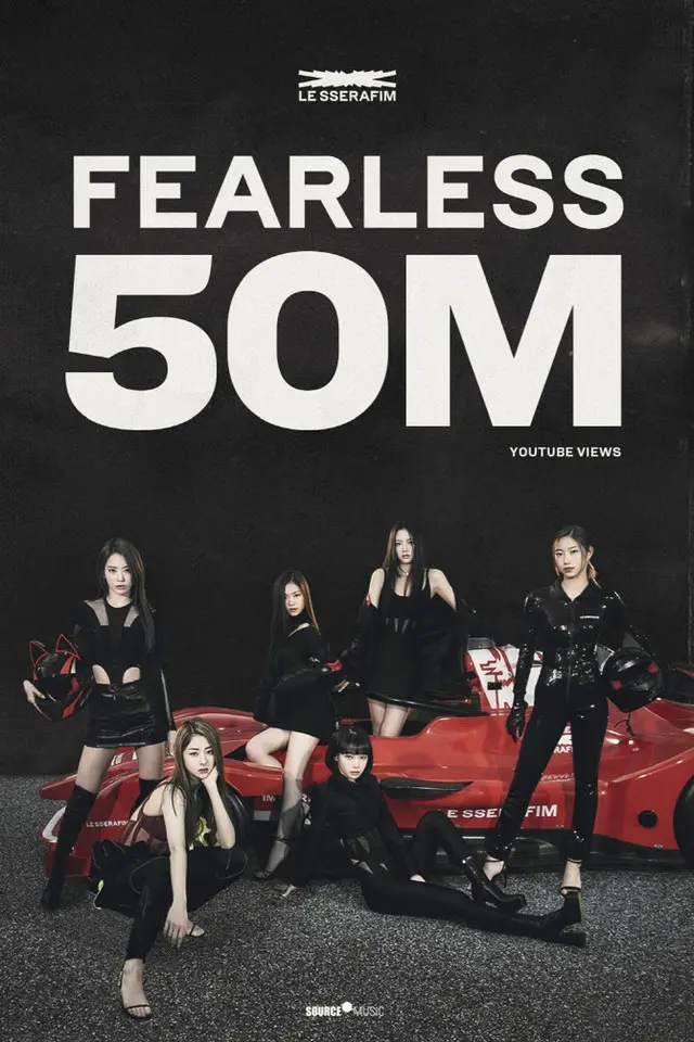 「LE SSERAFIM」のデビュー曲「FEARLESS」が5000万ビューを突破！（画像提供:wowkorea）