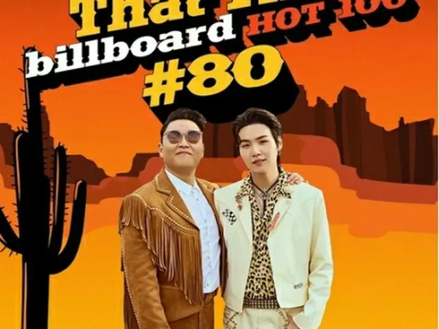 PSYの新曲「That　That」がビルボードのメインシングルチャート「ホット100」で80位を記録した（PSYのツイッターより）＝（聯合ニュース）≪転載・転用禁止≫