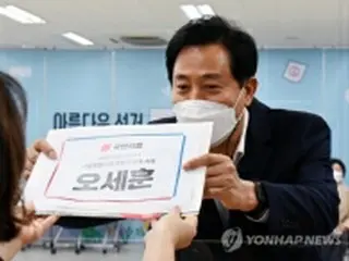韓国・呉ソウル市長　４選目指す＝６月の統一地方選候補登録