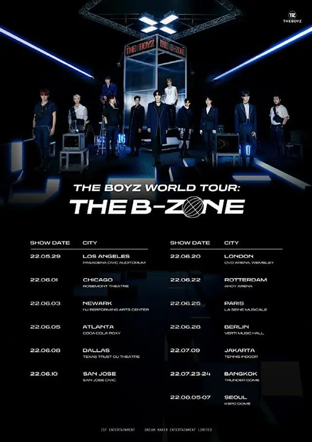 「THE BOYZ」、初ワールドツアージャカルタ・バンコク公演が追加（画像提供:wowkorea）