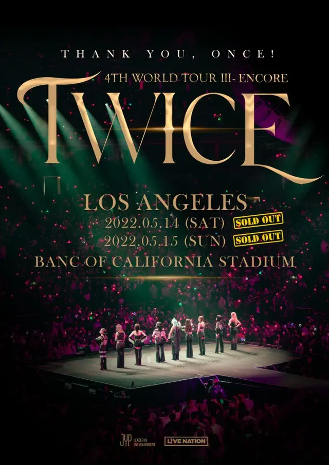 【公式】「TWICE」、北米スタジアムで公演＝K-POPガールズグループとして初（画像提供:wowkorea）