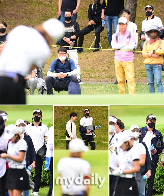 ＜女子ゴルフ＞イ・ボミ、約1年8か月ぶりにKLPGAツアーに出場…夫で俳優イ・ワンも静かに見守る（画像提供:wowkorea）