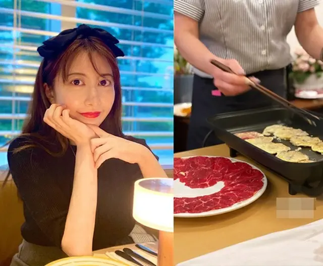 歌手イ・ジフン、妻アヤネさん、今日の外食メニューは”韓定食”…目の前で作ってくれる“ユッジョン”に視線が集中（画像提供:wowkorea）