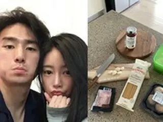 ソヨン（元T-ARA）、“婚約者”年下サッカー選手の試合前日ランチは「愛情込めた手作りパスタ」