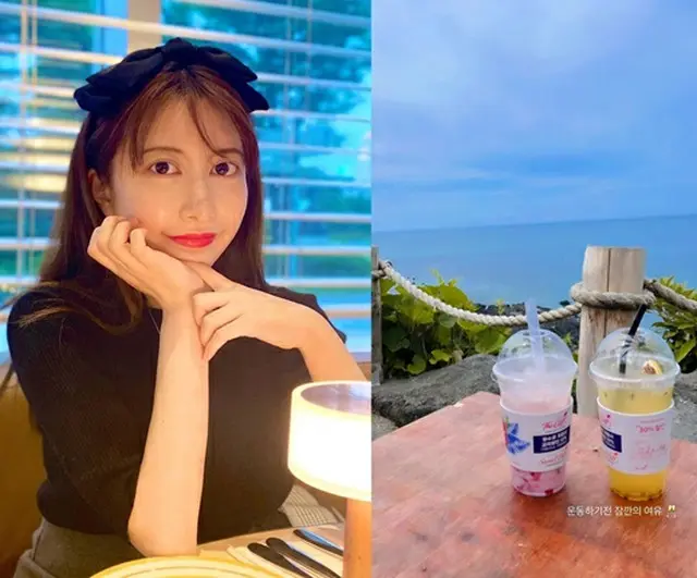 “歌手イ・ジフンの日本人妻”アヤネさん、1杯のストロベリーラテは「運動前の余裕」（画像提供:wowkorea）