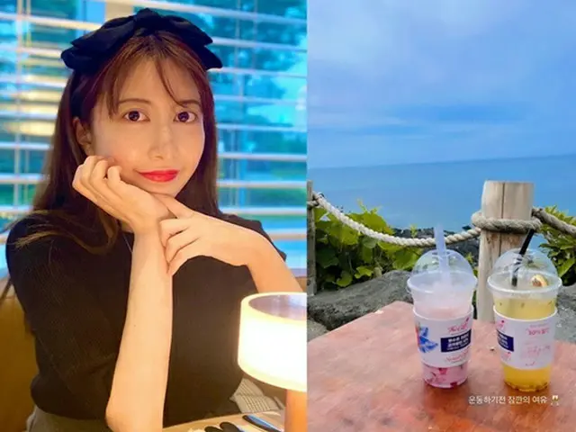 “歌手イ・ジフンの日本人妻”アヤネさん、1杯のストロベリーラテは「運動前の余裕」（画像提供:wowkorea）