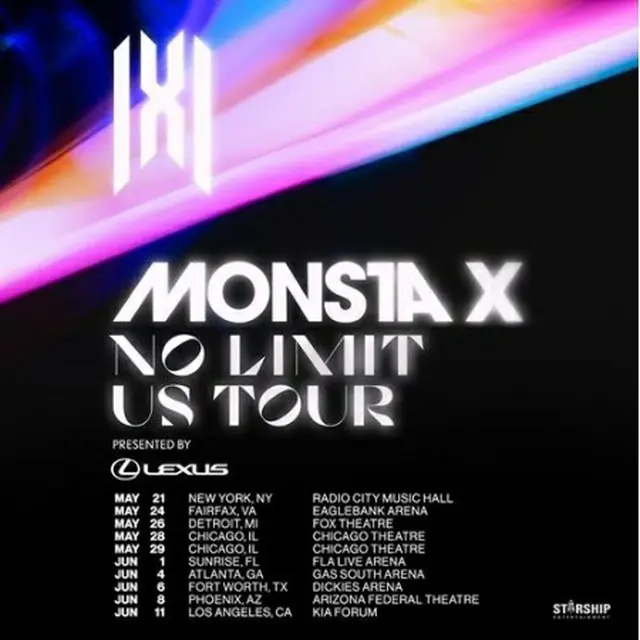 ＭＯＮＳＴＡ　Ｘが米国ツアーを行う（所属事務所提供）＝（聯合ニュース）≪転載・転用禁止≫