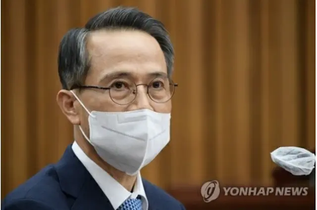 人事聴聞会で答弁する金奎顕氏（国会写真記者団）＝２５日、ソウル（聯合ニュース）