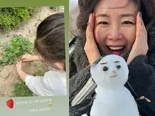 女優チェ・ジウ、愛する娘の後ろ姿を公開