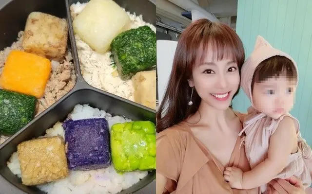 「家庭内暴力暗示」チョ・ミナ（元JEWERLY）、離乳食の次は色とりどりご飯…スーパーママ の幼児食公開（画像提供:wowkorea）