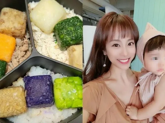 「家庭内暴力暗示」チョ・ミナ（元JEWERLY）、離乳食の次は色とりどりご飯…スーパーママ の幼児食公開（画像提供:wowkorea）