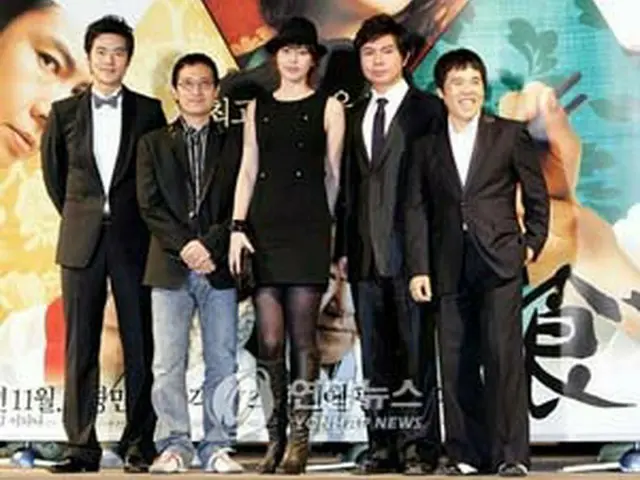 『食客』の監督と出演者＝（聯合）