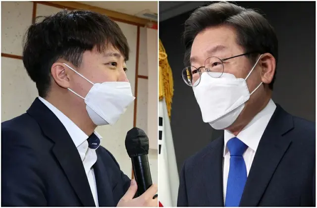 李俊錫、国民の力代表（左）と李在明、共に民主党総括選挙対策委員長（右）（画像提供:wowkorea）