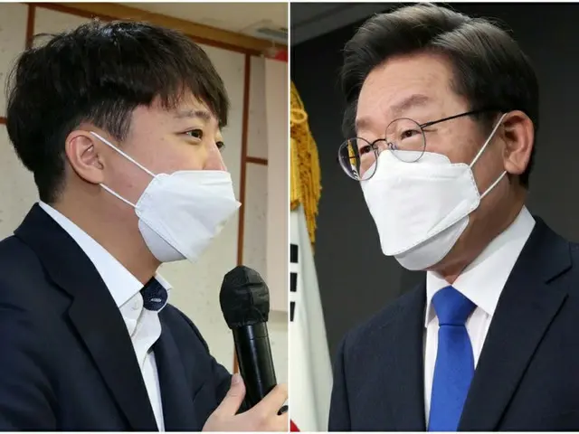 李俊錫、国民の力代表（左）と李在明、共に民主党総括選挙対策委員長（右）（画像提供:wowkorea）