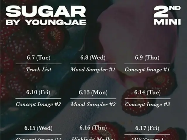 【公式】「GOT7」ヨンジェ、21日にニューミニアルバム「SUGAR」発売（画像提供:wowkorea）