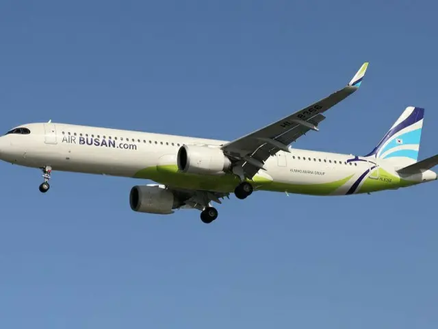 日本路線に投入されるエアプサンの航空機（画像提供:wowkorea）