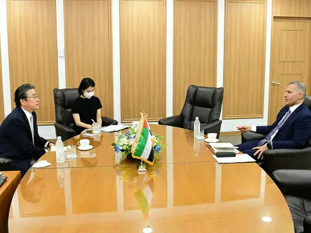3日、韓国電力のチョン・スンイル社長は韓国ソウルで、UAE原子力公社のアルハマディ社長と原発事業の現況を話し合った（画像提供:wowkorea）
