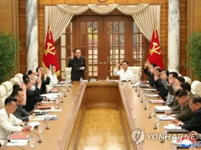 朝鮮中央通信は8日、党中央委員会第8期第5回総会拡大会議に先立ち政治局会議が開かれたと報じた（朝鮮中央通信＝聯合ニュース）≪転載・転用禁止≫