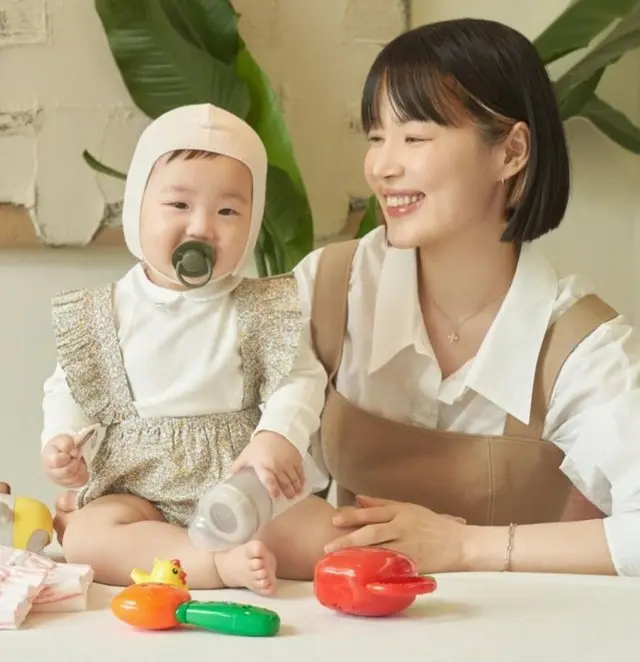 女優ハン・ジヘ、育児に専念する理由…動きが多くなったユンスルちゃんに感動（画像提供:wowkorea）