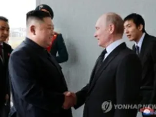 金正恩氏がプーチン氏に祝電　「正義の偉業」支持