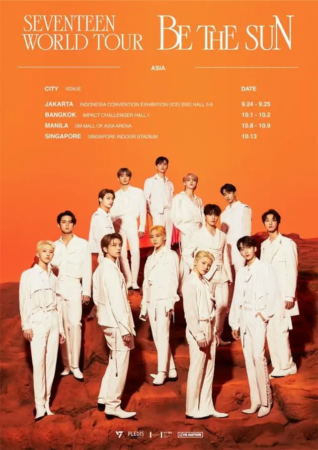 【公式】「SEVENTEEN」、ワールドツアー「BE THE SUN」アジアでの開催決定…ジャカルタなど4都市（画像提供:wowkorea）