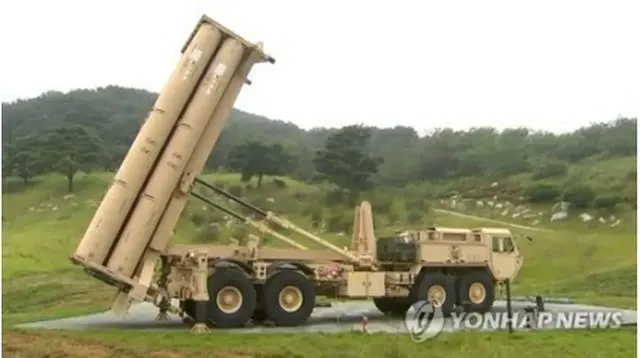 在韓米軍のＴＨＡＡＤ基地（資料写真）＝（聯合ニュースＴＶ）