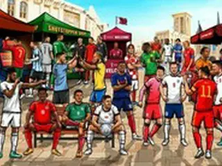 “EPL得点王待遇？”ソン・フンミン、2022カタールW杯ポスターのセンターに登場
