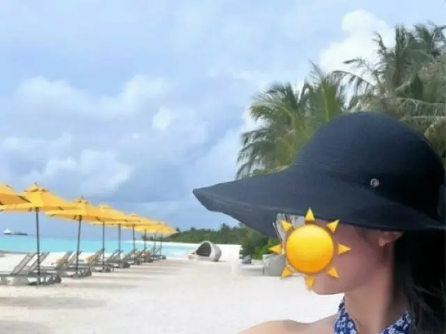 歌手イ・ジフンの妻アヤネさん、水着姿を披露…新婚旅行先のモルディブを満喫中（画像提供:wowkorea）