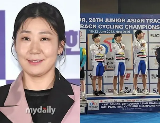 女優ラ・ミラン「息子のアジアジュニア選手権金メダルを報告」…イ・セヨンら俳優仲間のお祝い続く（画像提供:wowkorea）