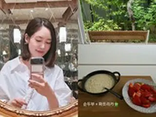 “双子の母”ソン・ユリ（Fin.K.L.）、これしか食べないの？ダイエット中の近況を公開