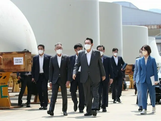 韓国の尹錫悦大統領は22日、斗山エナビリティの原子力工場を訪れた（画像提供:wowkorea）