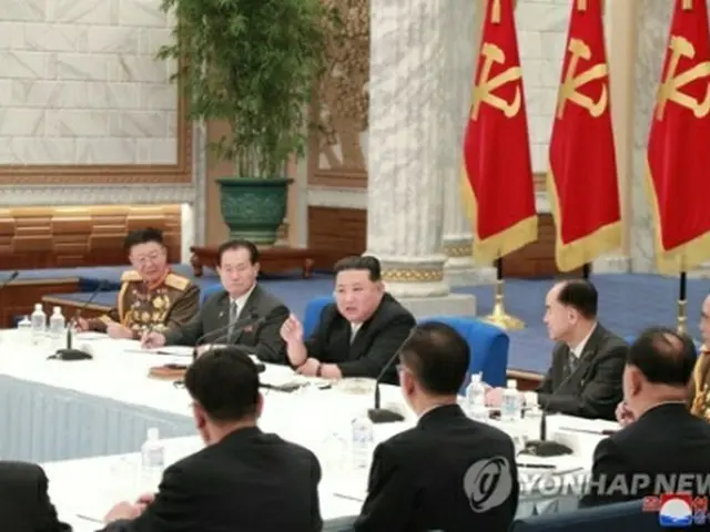 朝鮮中央通信は22日、朝鮮労働党中央軍事委員会拡大会議が21日に招集され、金正恩氏が司会を務めたと伝えた=(朝鮮中央通信=聯合ニュース)≪転載・転用禁止≫