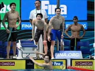 世界水泳　競泳男子800Mリレーで韓国新記録＝決勝で6位