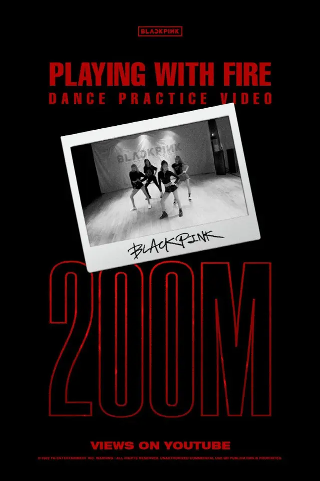 「BLACKPINK」の「PLAYING WITH FIRE」 振付映像が2億回再生突破（画像提供:wowkorea）