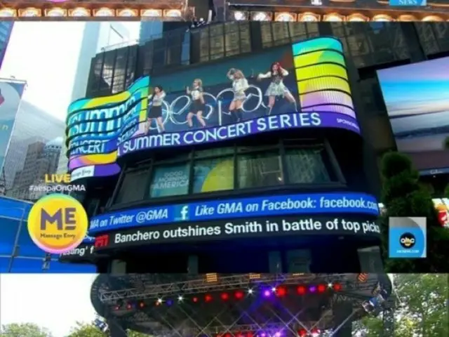「aespa」、米ABCの「GMA 2022 Summer Concert Series」のオープニングで華麗なパフォーマンス（画像提供:wowkorea）
