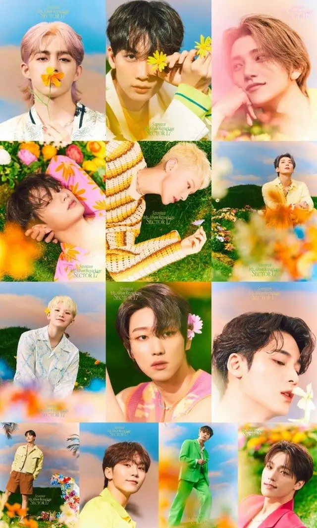 「SEVENTEEN」が4thアルバムのリパッケージ盤「SECTOR 17」のオフィシャルフォトを公開した。（画像提供:wowkorea）