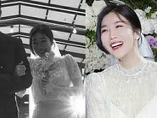 「DAVICHI」イ・ヘリ、新郎を少しだけ公開？…とても幸せな新婦姿