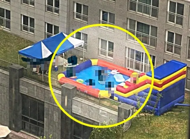 マンション共有スペースに大型プール設置した住民「無知な行動を謝罪」＝韓国（画像提供:wowkorea）