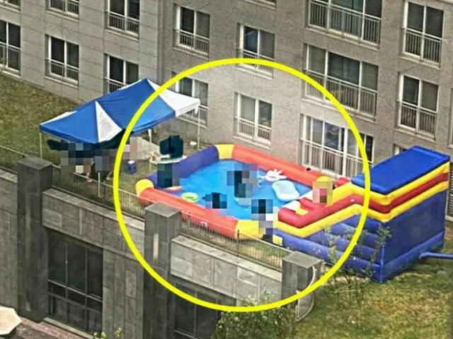 マンション共有スペースに大型プール設置した住民「無知な行動を謝罪」＝韓国（画像提供:wowkorea）