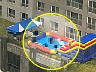 マンション共有スペースに大型プール設置した住民「無知な行動を謝罪」＝韓国
