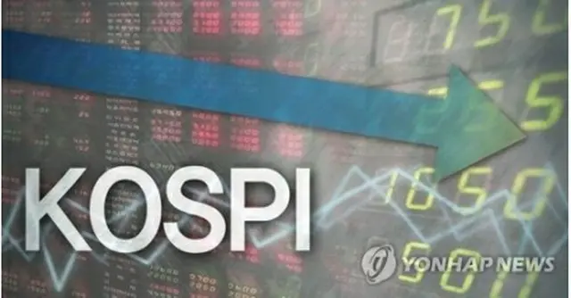１２日のＫＯＳＰＩは続落した＝（聯合ニュース）