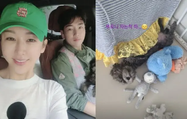 タレントのハンヨン、愛犬との日常を公開…「呼んだのに寝たふり」（画像提供:wowkorea）