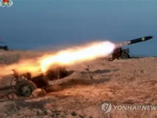 北朝鮮　2日連続でロケット砲発射＝韓国軍当局