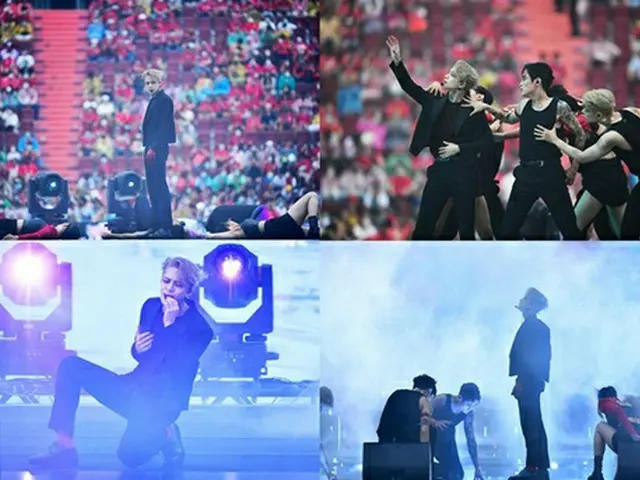 Jackson（GOT7）、マンU対リヴァプールの親善試合でオープニング公演（画像提供:wowkorea）