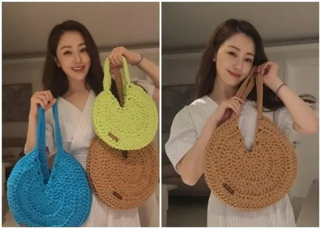 女優 オ・ナラ、どの色がかわいい？…編み物歴3か月の作品公開（画像提供:wowkorea）